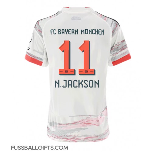 Bayern Munich Nicolas Jackson #11 Fußballbekleidung Auswärtstrikot Damen 2025-26 Kurzarm